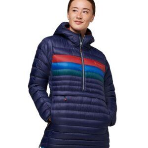 Cotopaxi Fuego Down Hooded Pullover - Women's Maritime Stripes / S